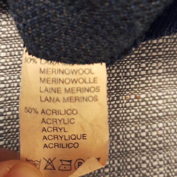 Merino Plaid V Neck Mens Sweater X Large - Picture 5 of 6